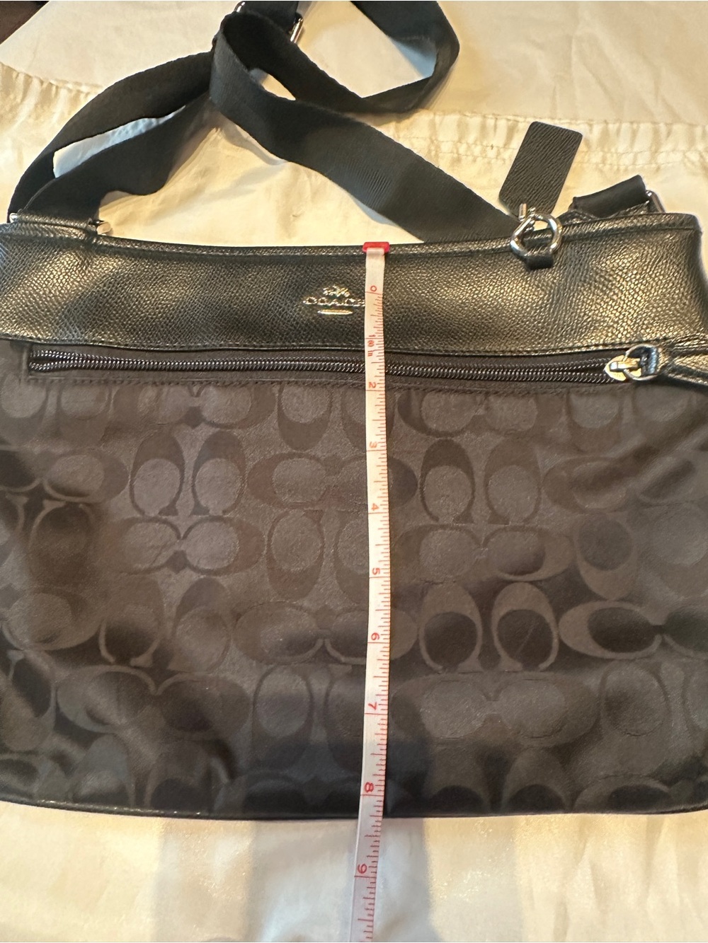 Coach Black Signature Jacquard Crossbody Bag - Picture 4 of 8
